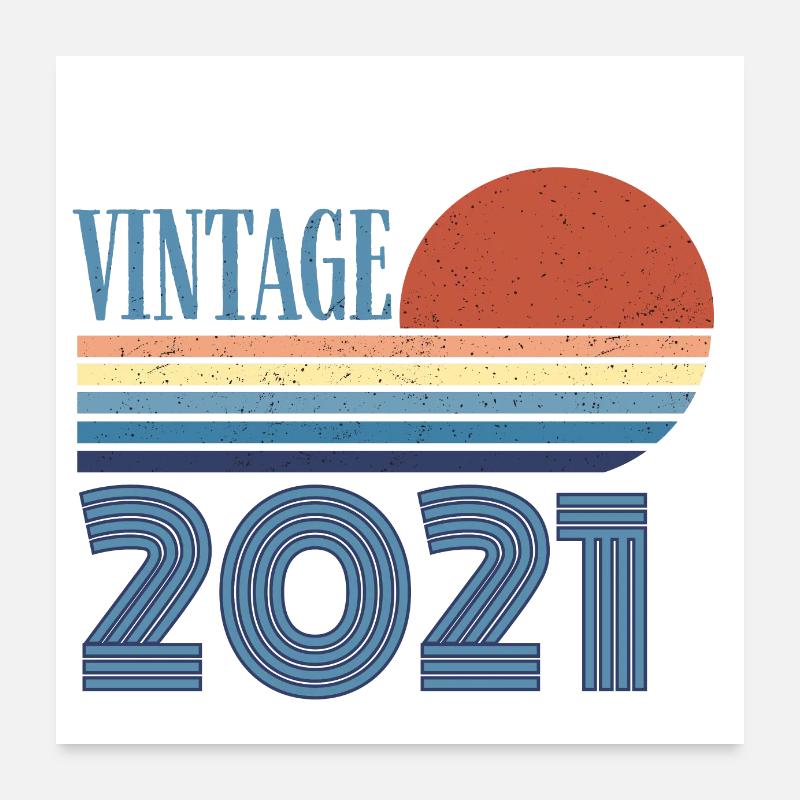 vintage 2021 Poster 60 x 60 cm