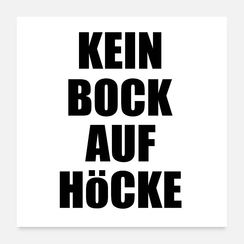 Kein bock auf höcke Poster 60x60 cm