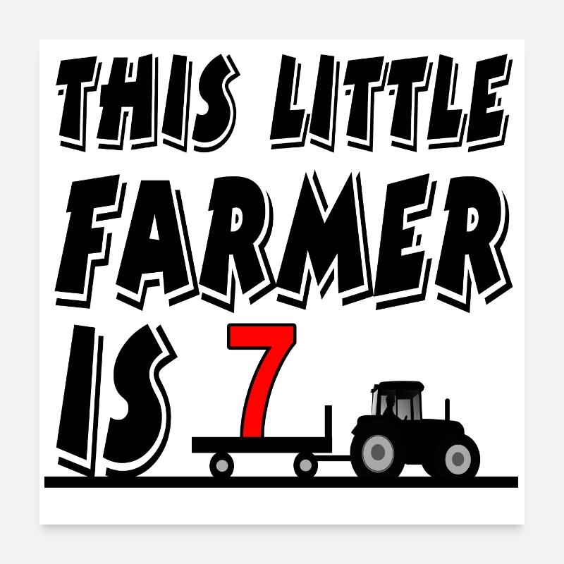 Farmer Poster 24" x 24" (60x60 cm)