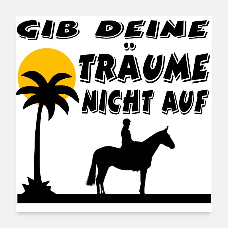 Pferde Poster 60x60 cm