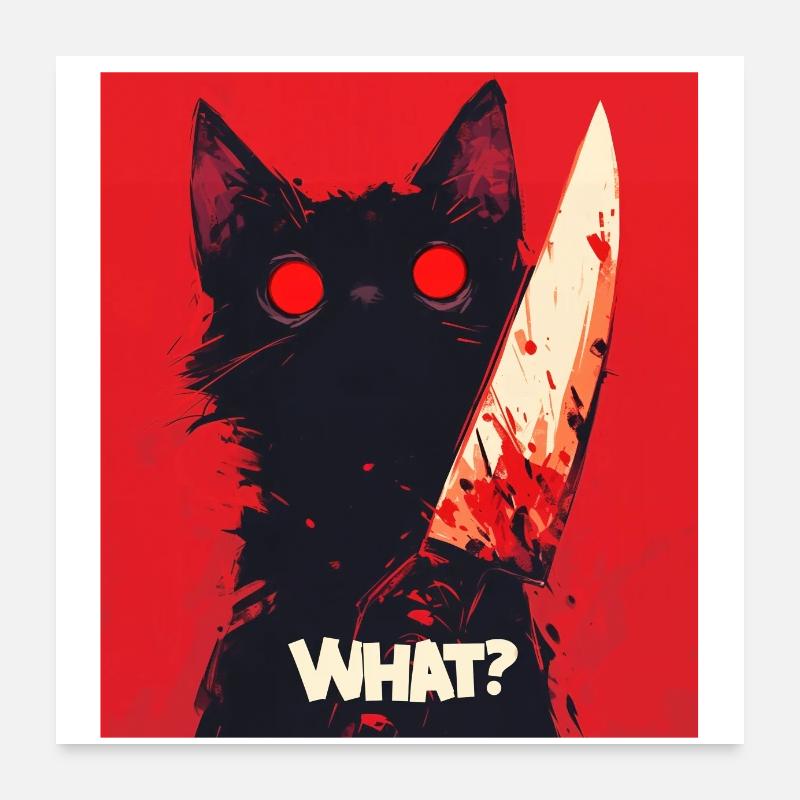 chat What? Poster 60 x 60 cm