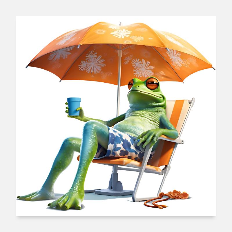 Recharge your batteries while lounging Poster 24" x 24" (60x60 cm)