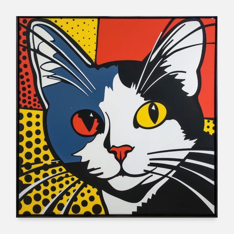 Cat, Cat Motif Poster 24" x 24" (60x60 cm)