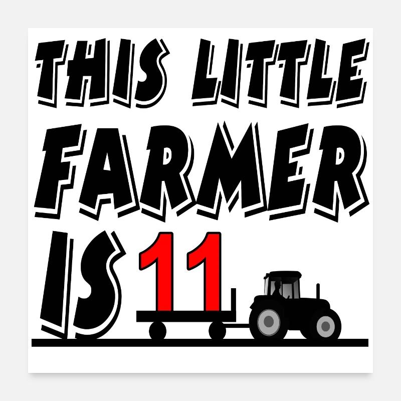 Landmand Poster 60x60 cm