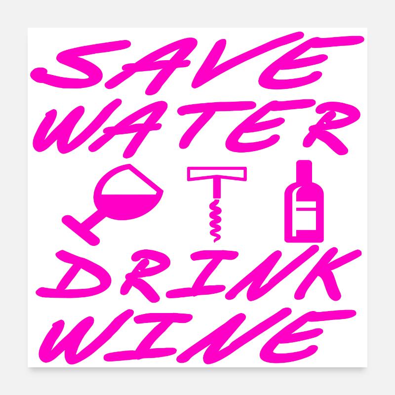 Vino Poster 60x60 cm
