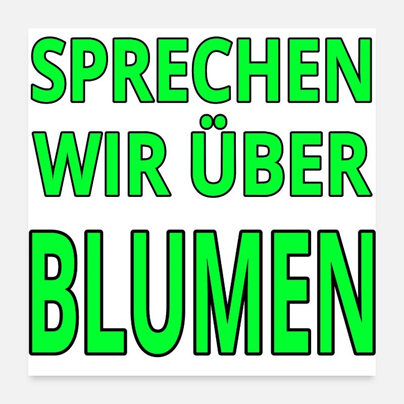 Blumen Poster 60x60 cm