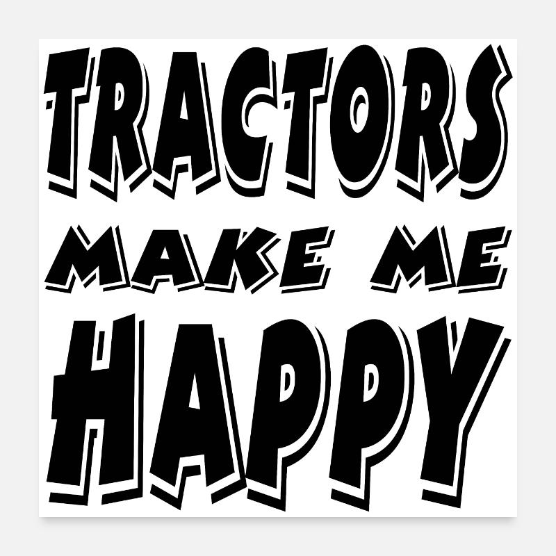 Tractor Poster 24" x 24" (60x60 cm)