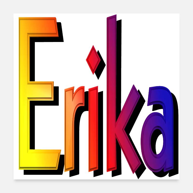 Erika2 Poster 60 x 60 cm