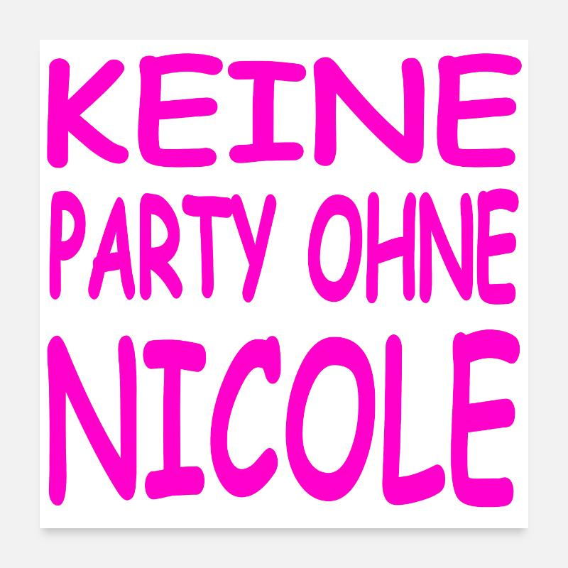 Party Poster 60x60 cm