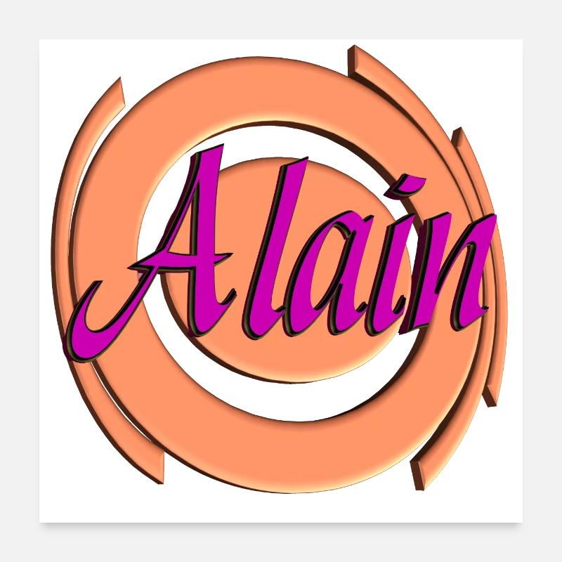 Par Alain2 - Poster 60 x 60 cm - blanc