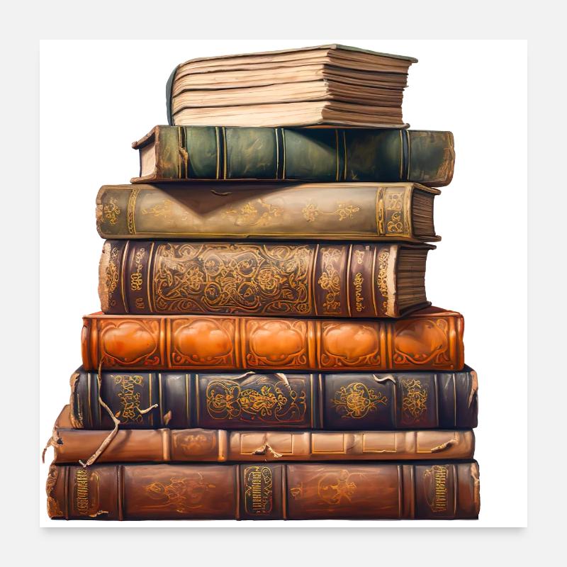 Learning and Understanding Through Books Poster 24" x 24" (60x60 cm)