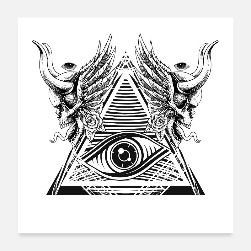 All-Seeing Eye Poster 24" x 24" (60x60 cm)