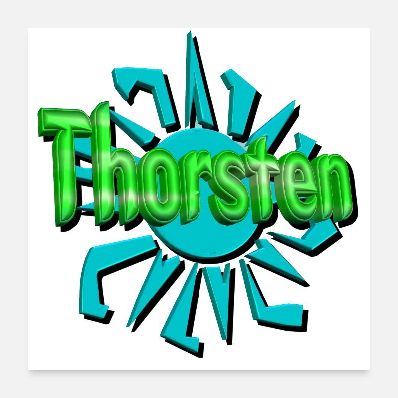 thorsten2 - Poster 60x60 cm - Weiß