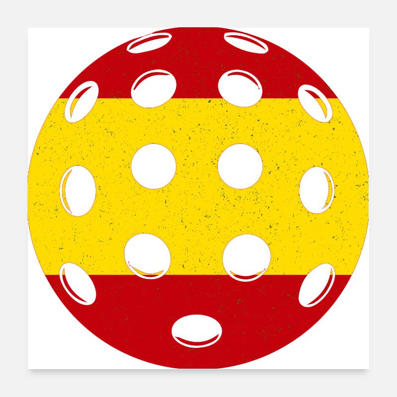 Pickleball Spanien Poster 60x60 cm
