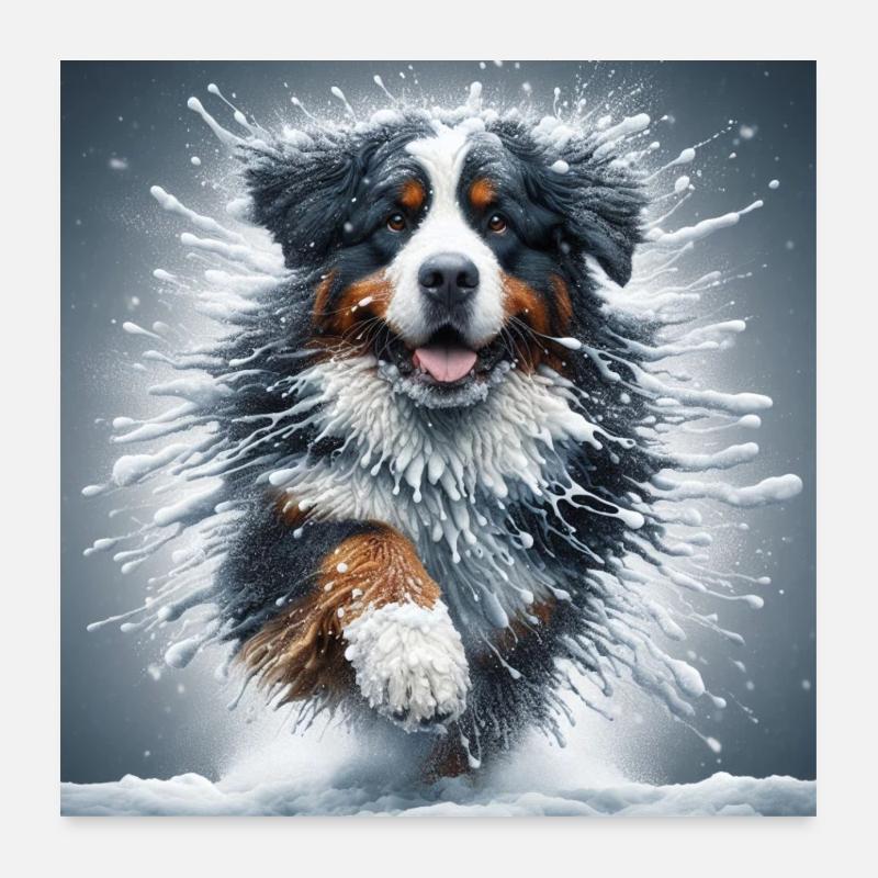 Bouvier bernois Poster 60 x 60 cm
