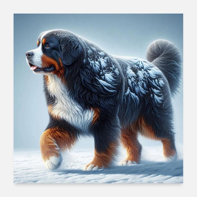 Bouvier bernois Poster 60 x 60 cm