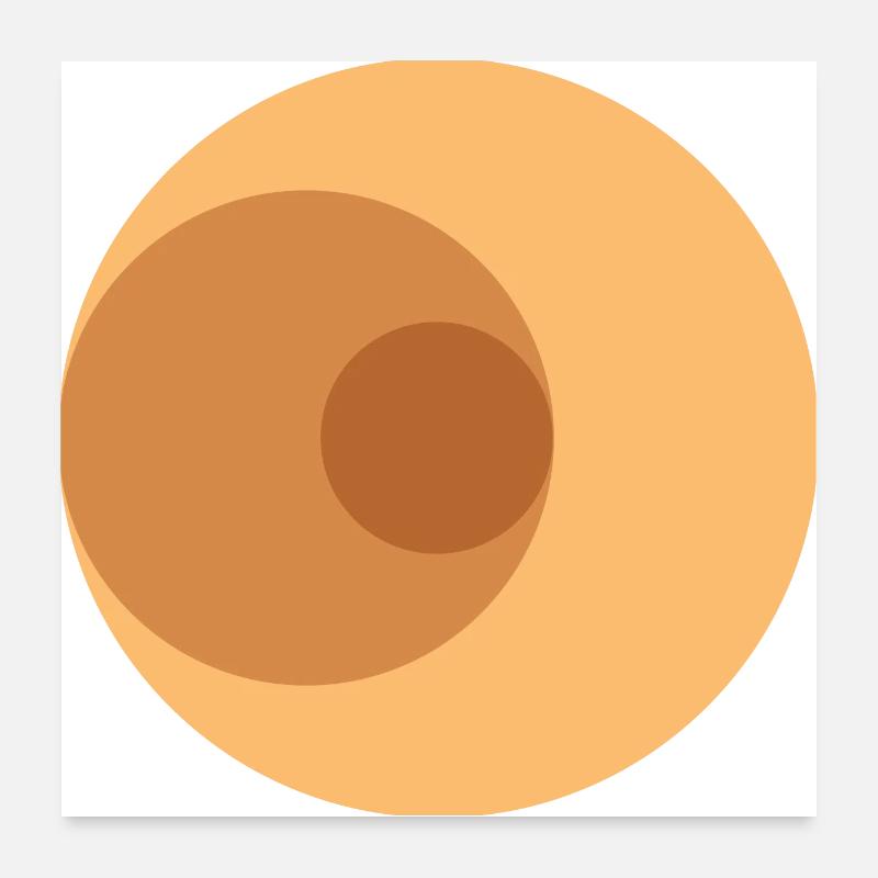 3 suns Poster 24" x 24" (60x60 cm)