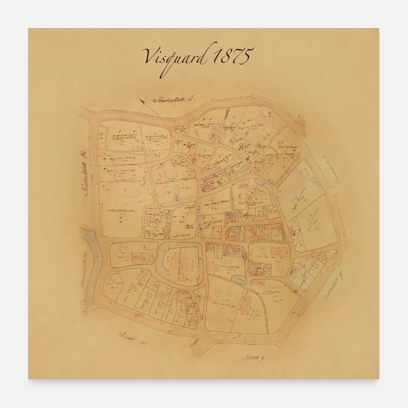 Visquard1875 Poster 60x60 cm