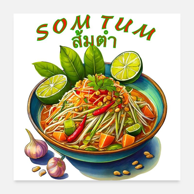 Som Tum Poster 60x60 cm