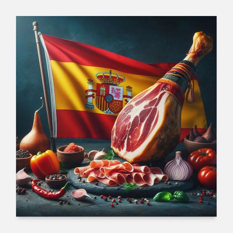 Schinkenkeule Poster 60x60 cm