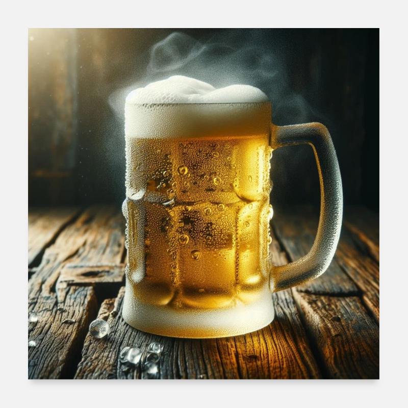 Bierkrug Poster 60x60 cm