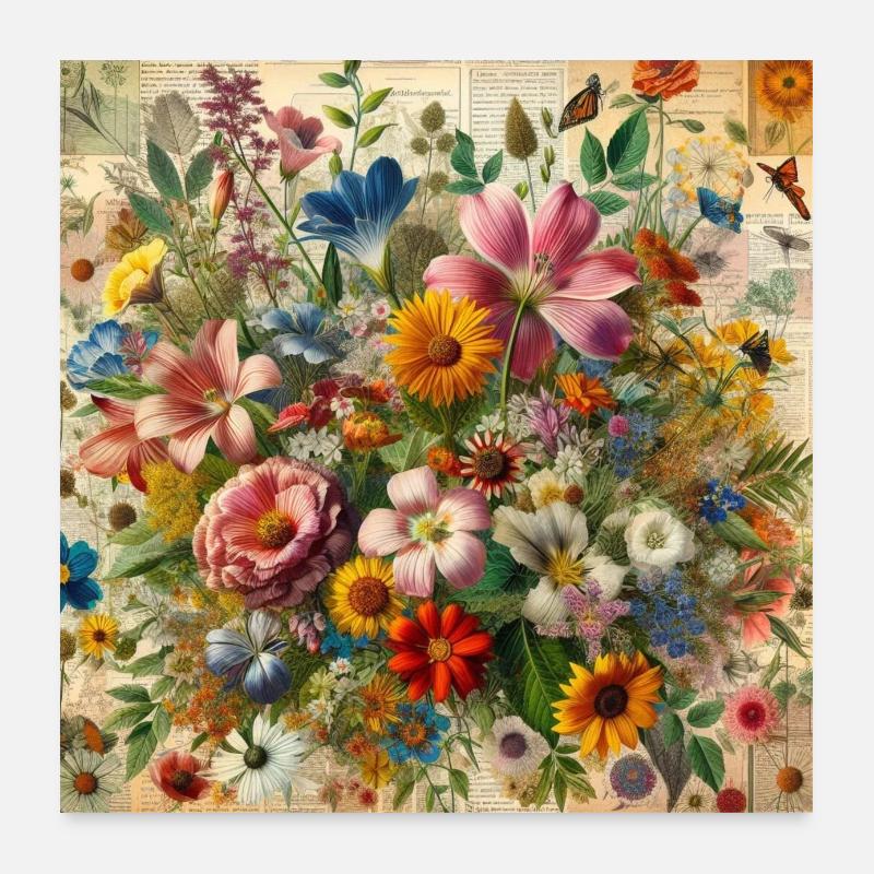 Fleur Poster 60 x 60 cm