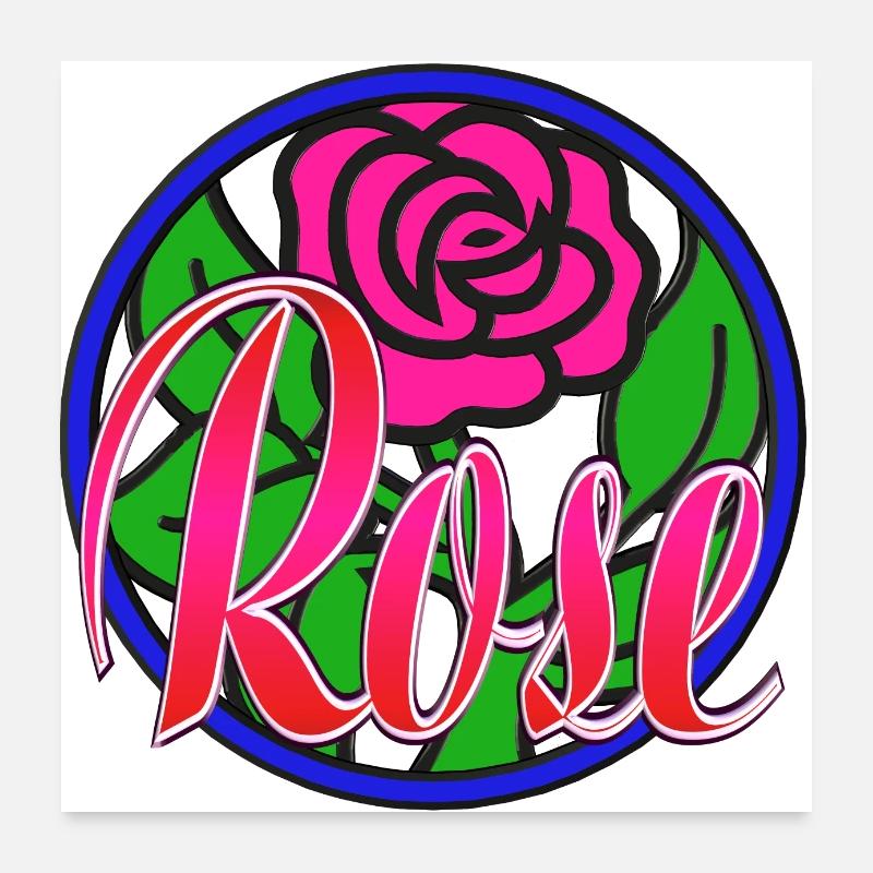 Rose Poster 60 x 60 cm