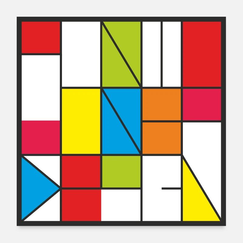 Punto Linea Design Poster 60x60 cm