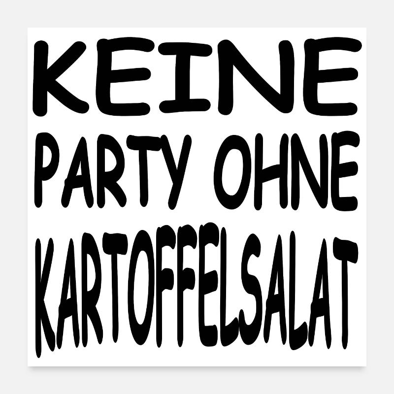 Party Poster 60x60 cm