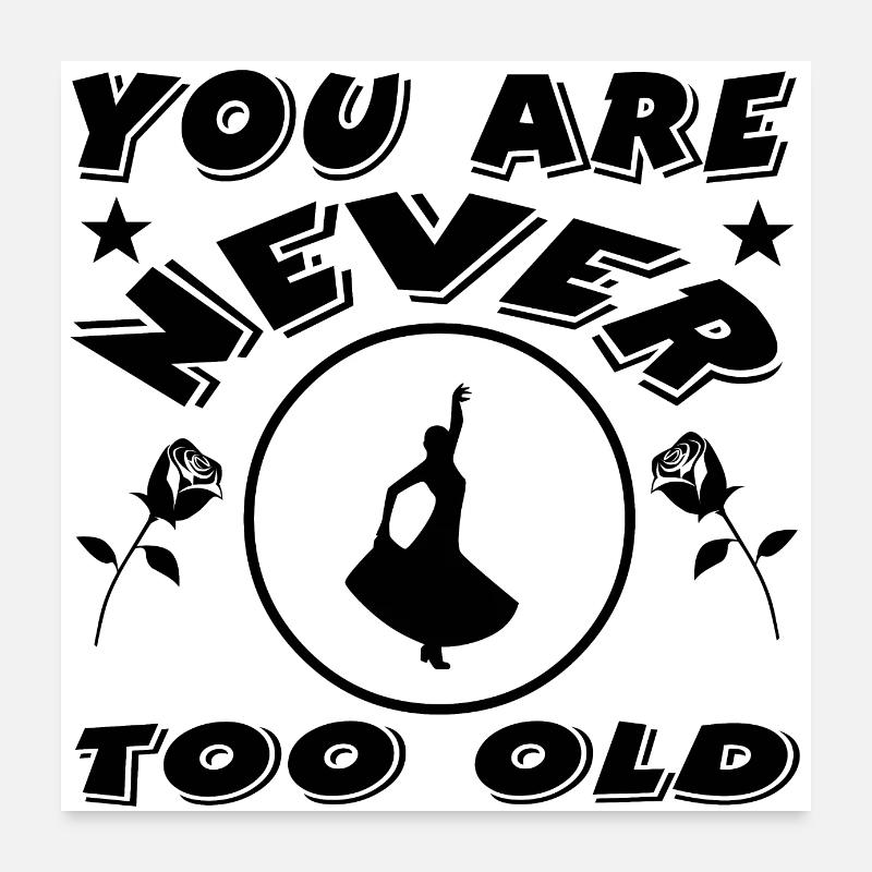 Tanzen Poster 60x60 cm