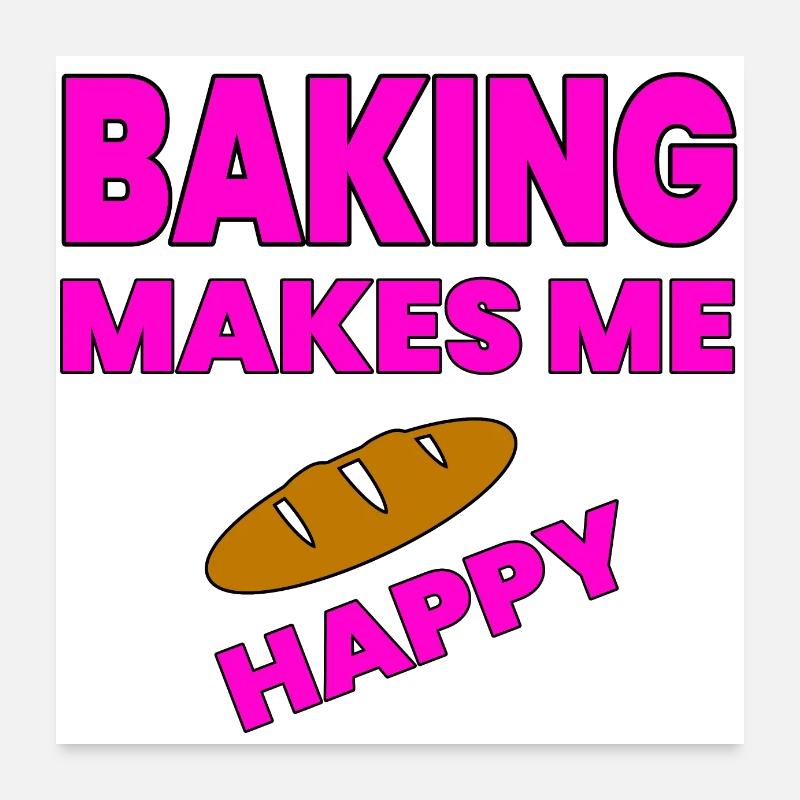 Backen Poster 60x60 cm