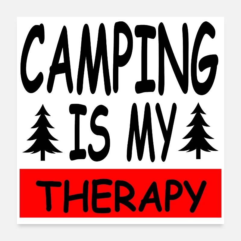 Camping Poster 60x60 cm