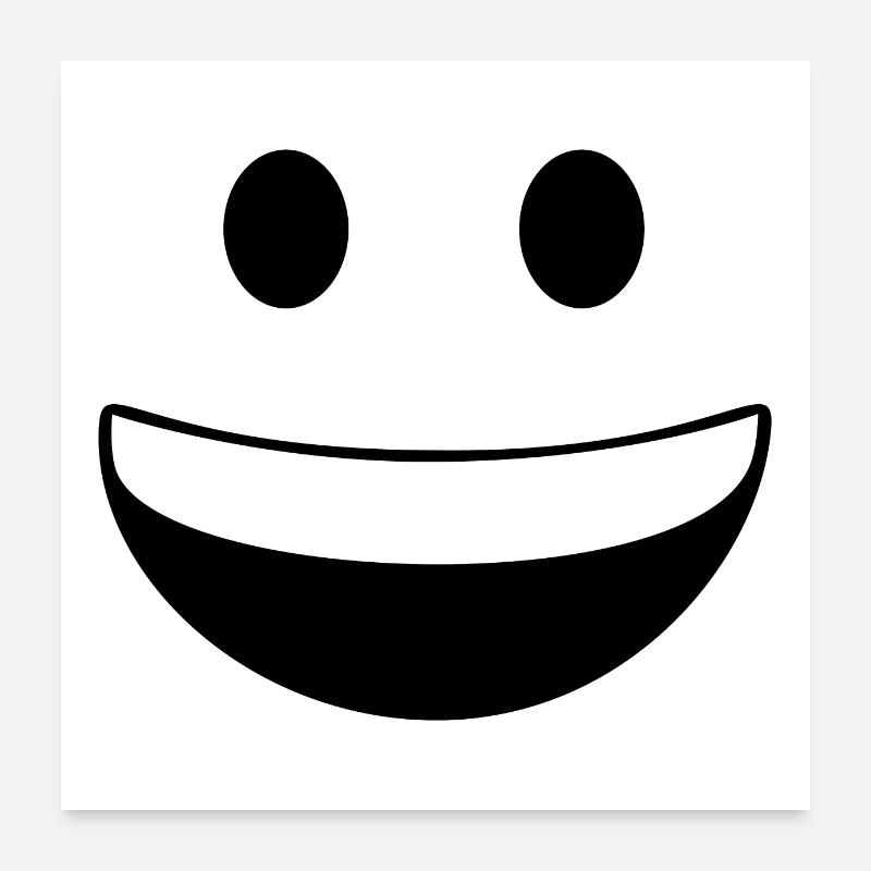 Smile Poster 60 x 60 cm