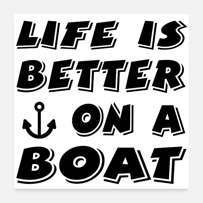 Boot Poster 60x60 cm