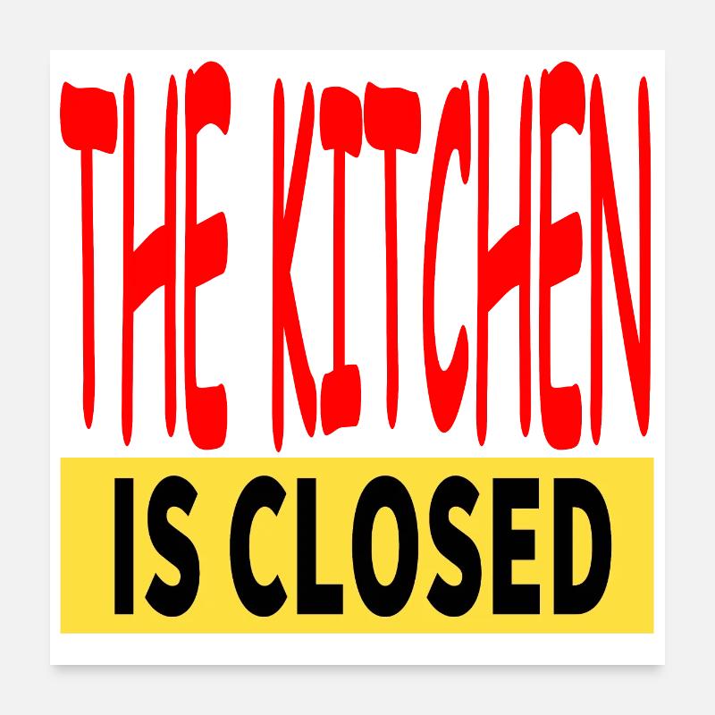 Kitchen Poster 24" x 24" (60x60 cm)
