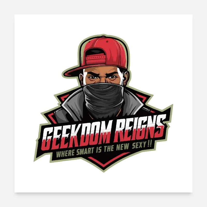 geekdom reigns Poster 60 x 60 cm