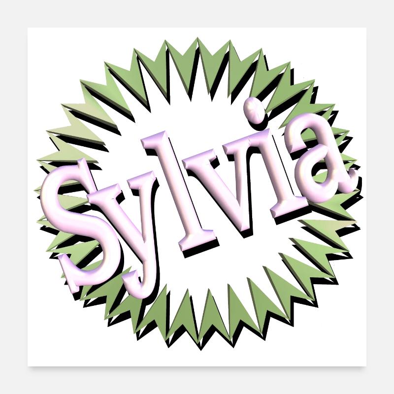 sylvia2 Poster 60x60 cm