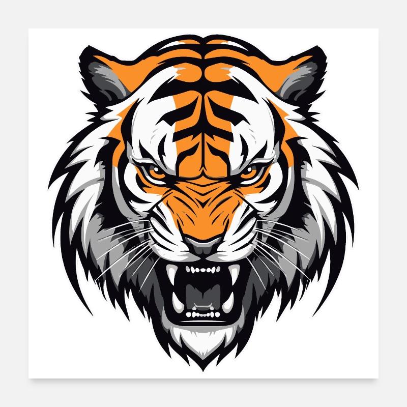 Tiger Poster 60x60 cm