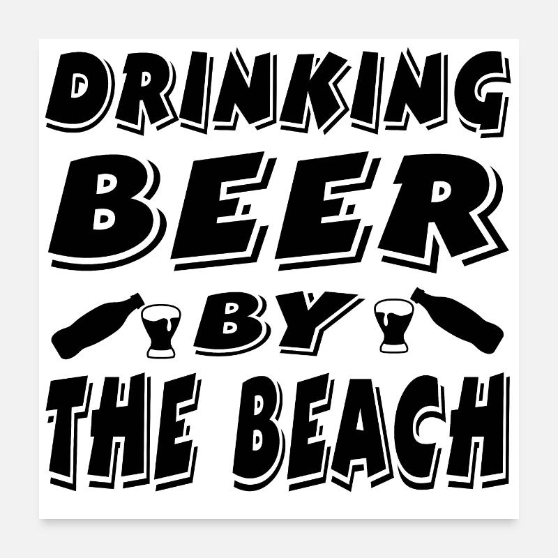 Bière Poster 60 x 60 cm