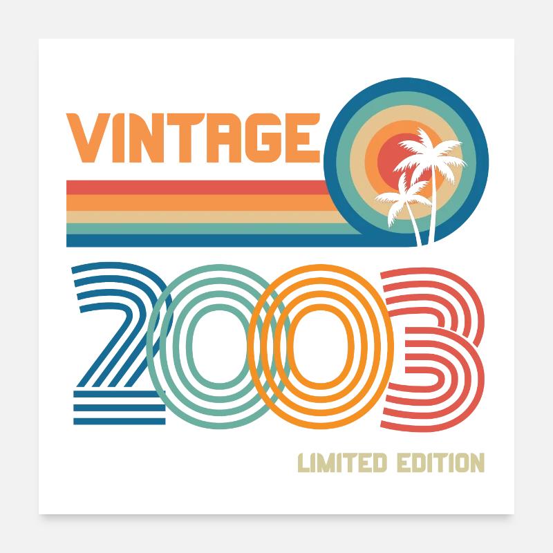 Vintage 2003 limited edition Poster 60 x 60 cm