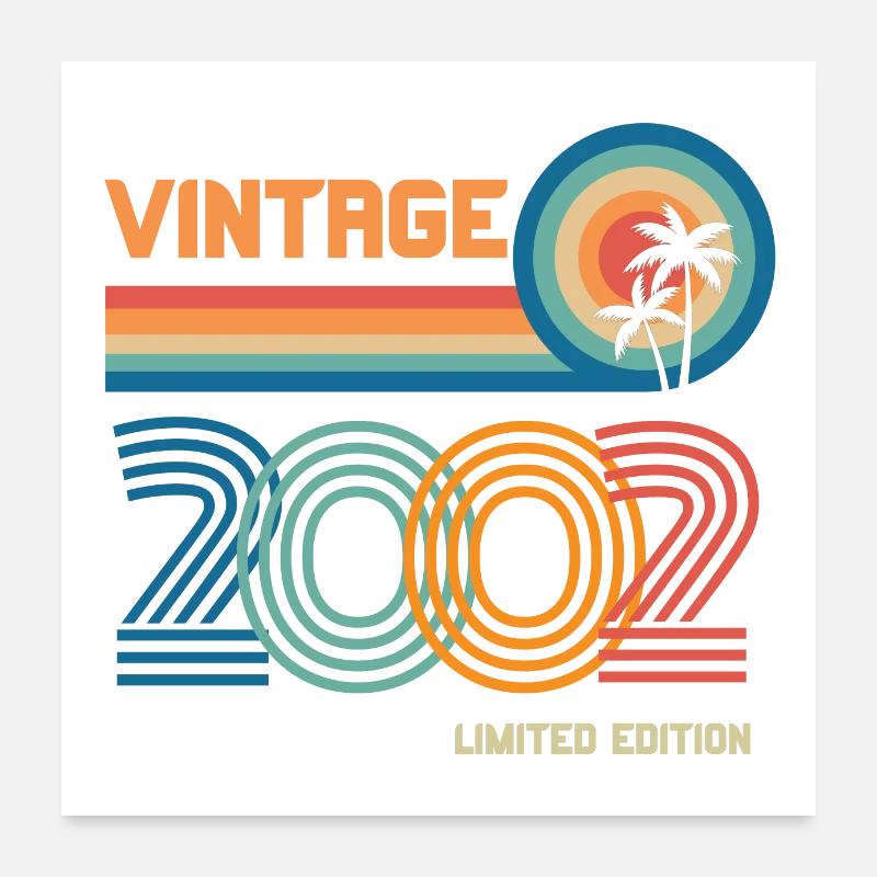 Vintage 2002 limited edition Poster 60 x 60 cm