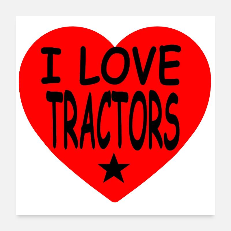 Traktor Poster 60x60 cm