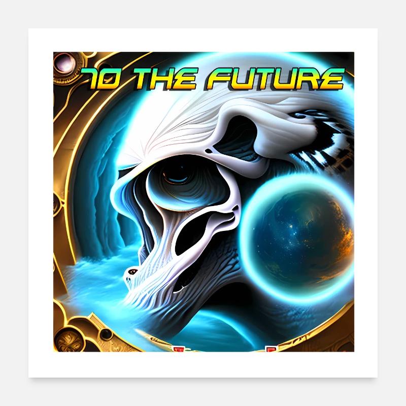 « Space Walker : Le voyage vers l’inconnu » Poster 60 x 60 cm