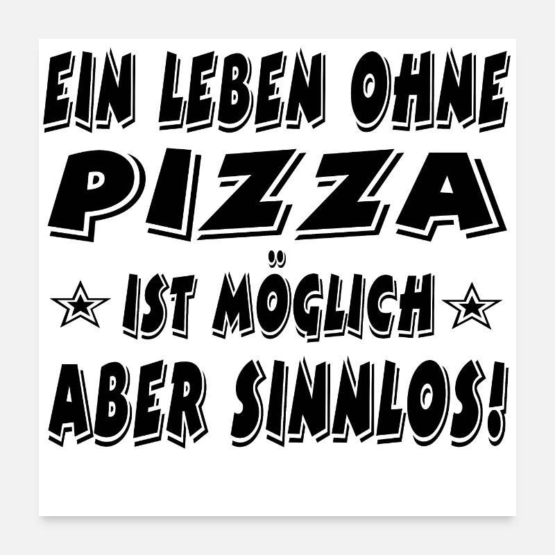 Pizza Poster 60x60 cm