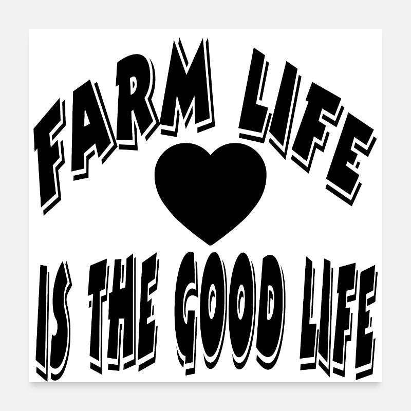 Ferme Poster 60 x 60 cm