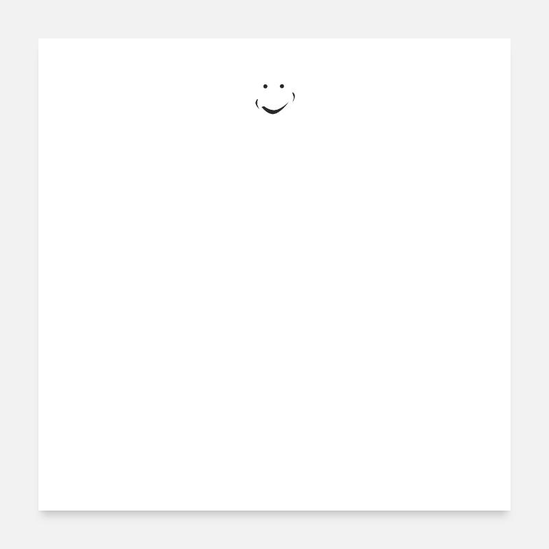 Smiling is a Vibe Poster 24" x 24" (60x60 cm)