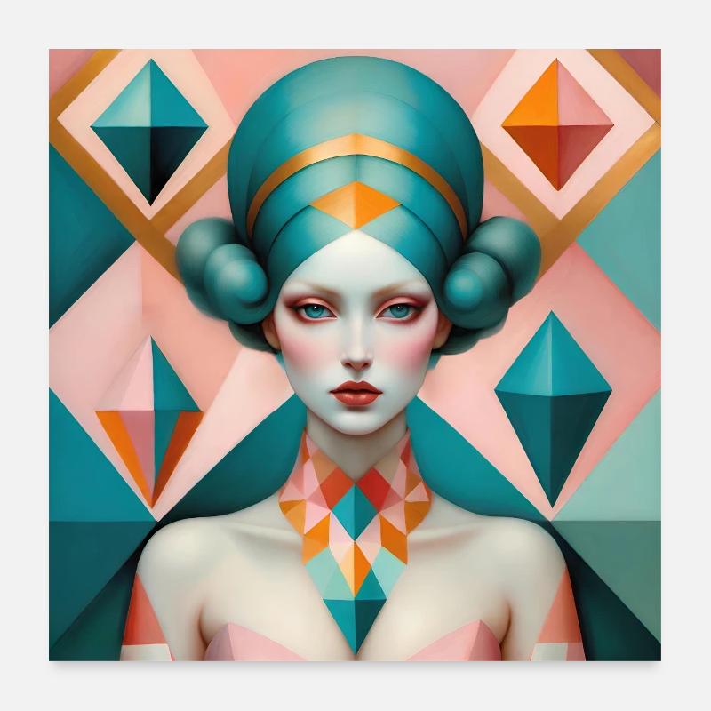 Celestia, Peinture numérique Poster 60 x 60 cm
