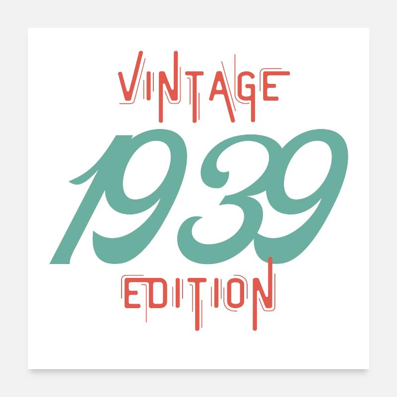 Vintage 1939 edition Poster 60 x 60 cm
