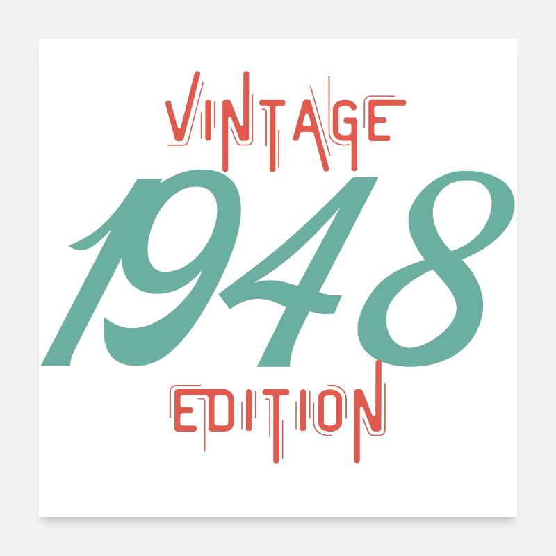 Vintage 1948 edition Poster 60 x 60 cm