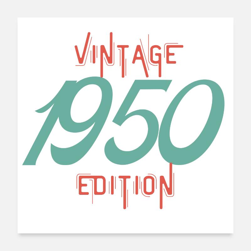 Vintage 1950 edition Poster 60 x 60 cm